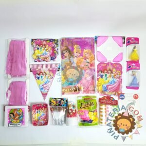 kit de decoración personalizado para fiestas infantiles | Decoración temática Princesas disney para cumpleaños infantil fiestas y piñatas Bogotá